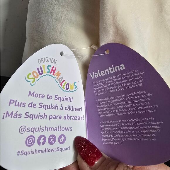 New 2025 Squishmallows Valentina Valentine's Easter Halloween Basket Bucket NWT - Picture 3 of 8